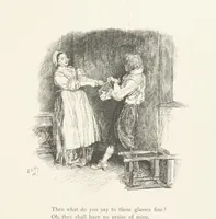 An illustration from Old Songs. With drawings by E. A. Abbey and Alfred Parsons (1889)