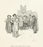 An illustration from Old Songs. With drawings by E. A. Abbey and Alfred Parsons (1889)