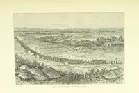 An illustration from Stanley in Afrika's donkere wildernissen, etc. [Translated from “In Darkest Afrika” by H. Tiedeman (1890)