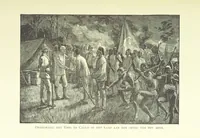 An illustration from Stanley in Afrika's donkere wildernissen, etc. [Translated from “In Darkest Afrika” by H. Tiedeman (1890)