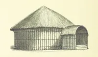 An illustration from Stanley in Afrika's donkere wildernissen, etc. [Translated from “In Darkest Afrika” by H. Tiedeman (1890)