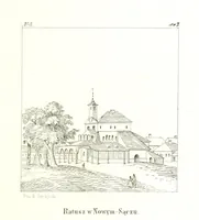 An illustration from Pieniny i Tatry: zbiór 80 malowniczych widoków ... wolną ręką z natury, a na kamieniu ... rytowanych, z treściwym onych przez autora opisem (1860)