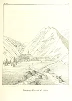 Picture 19 of 79 from Tatry, w dwudziestu czterech obrazach skreślone piórem i rylcem. [In verse.] ... Dzieło ozdobione 80 rvsunkami, przez autora z nautry zdiętemi, etc (1860), leaf 97