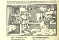 An illustration from Monographien zur deutschen Kulturgeschichte, herausgegeben von G. Steinhausen (1899)