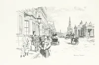 An illustration from Edinburgh. Picturesque Notes ... With etchings by A. Brunet-Debaines from drawings by S. Bough ... and W. E. Lockhart, etc (1896)