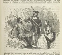 An illustration from Maid Marian, the Forest Queen, being a companion to “Robin Hood.” (1849)