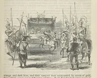An illustration from Maid Marian, the Forest Queen, being a companion to “Robin Hood.” (1849)