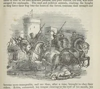 An illustration from Maid Marian, the Forest Queen, being a companion to “Robin Hood.” (1849)