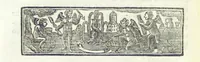 An illustration from The Works of Jonathan Swift, D.D., D.S.P.D., in eight volumes. Containing I. His Miscellanies in Prose. II. His Poetical Writings. III. The Travels of Capt. Lemuel Gulliver. IV. Papers relating to Ireland, and the Drapier's Letters. V. The Conduct of the Allies, and the Examiner. VI. The Publick Spirit of the Whiggs, &c., with Polite Conversation. VII. Letters to and from Dr. Swift. VIII. Directions to Servants, Sermons, Poems, &c (1746)