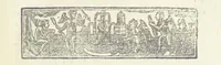 An illustration from The Works of Jonathan Swift, D.D., D.S.P.D., in eight volumes. Containing I. His Miscellanies in Prose. II. His Poetical Writings. III. The Travels of Capt. Lemuel Gulliver. IV. Papers relating to Ireland, and the Drapier's Letters. V. The Conduct of the Allies, and the Examiner. VI. The Publick Spirit of the Whiggs, &c., with Polite Conversation. VII. Letters to and from Dr. Swift. VIII. Directions to Servants, Sermons, Poems, &c (1746)