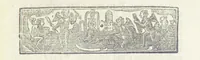 An illustration from The Works of Jonathan Swift, D.D., D.S.P.D., in eight volumes. Containing I. His Miscellanies in Prose. II. His Poetical Writings. III. The Travels of Capt. Lemuel Gulliver. IV. Papers relating to Ireland, and the Drapier's Letters. V. The Conduct of the Allies, and the Examiner. VI. The Publick Spirit of the Whiggs, &c., with Polite Conversation. VII. Letters to and from Dr. Swift. VIII. Directions to Servants, Sermons, Poems, &c (1746)