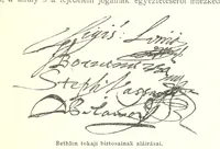 An illustration from A magyar nemzet tortenete. Szerkeszti Szilágyi S. [With maps and illustrations (1895)