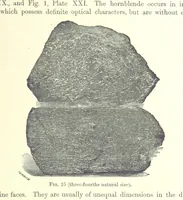 An illustration from British Petrography: with special reference to the igneous rocks. With ... plates. (Glossary of terms used in describing Rocks By F. H. Hatch.) (1888)