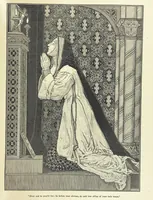 An illustration from Idylls of the King. Vivien. Elaine. Enid. Guinevere ... With ... decorations by G. W. Rhead and L. Rhead (1898)