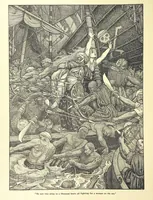 An illustration from Idylls of the King. Vivien. Elaine. Enid. Guinevere ... With ... decorations by G. W. Rhead and L. Rhead (1898)