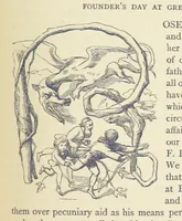 An illustration from The Works of William Makepeace Thackeray. [Library Edition (1869)