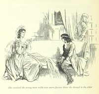 An illustration from The History of Henry Esmond, Esq. ... With illustrations by T. H. Robinson [and a preface by Joseph Jacobs (1896)