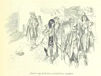 An illustration from The History of Henry Esmond, Esq. ... With illustrations by T. H. Robinson [and a preface by Joseph Jacobs (1896)