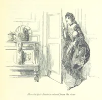 An illustration from The History of Henry Esmond, Esq. ... With illustrations by T. H. Robinson [and a preface by Joseph Jacobs (1896)