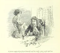 An illustration from The History of Henry Esmond, Esq. ... With illustrations by T. H. Robinson [and a preface by Joseph Jacobs (1896)