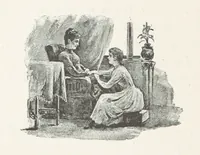 An illustration from A Sage of Sixteen, etc (1889)
