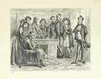 An illustration from Pictures from English Literature ... With twenty illustrations, by J. C. Horsley, E. M. Ward, W. F. Yeames, etc (1870)