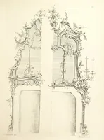 An illustration from Old English and French ornaments; comprising 244 Designs ... by Chippendale, I. Jones, Johnson, Lock, and Pether ... Collected and republished by J. W (1858)