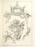 An illustration from Old English and French ornaments; comprising 244 Designs ... by Chippendale, I. Jones, Johnson, Lock, and Pether ... Collected and republished by J. W (1858)