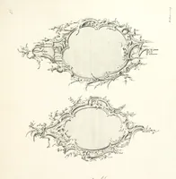 An illustration from Old English and French ornaments; comprising 244 Designs ... by Chippendale, I. Jones, Johnson, Lock, and Pether ... Collected and republished by J. W (1858)