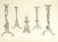 An illustration from Old English and French ornaments; comprising 244 Designs ... by Chippendale, I. Jones, Johnson, Lock, and Pether ... Collected and republished by J. W (1858)