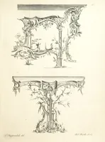 An illustration from Old English and French ornaments; comprising 244 Designs ... by Chippendale, I. Jones, Johnson, Lock, and Pether ... Collected and republished by J. W (1858)