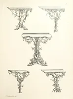 An illustration from Old English and French ornaments; comprising 244 Designs ... by Chippendale, I. Jones, Johnson, Lock, and Pether ... Collected and republished by J. W (1858)