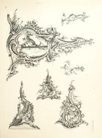 An illustration from Old English and French ornaments; comprising 244 Designs ... by Chippendale, I. Jones, Johnson, Lock, and Pether ... Collected and republished by J. W (1858)