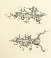 An illustration from Old English and French ornaments; comprising 244 Designs ... by Chippendale, I. Jones, Johnson, Lock, and Pether ... Collected and republished by J. W (1858)