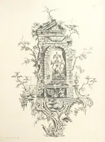 An illustration from Old English and French ornaments; comprising 244 Designs ... by Chippendale, I. Jones, Johnson, Lock, and Pether ... Collected and republished by J. W (1858)