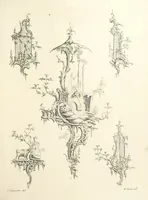 An illustration from Old English and French ornaments; comprising 244 Designs ... by Chippendale, I. Jones, Johnson, Lock, and Pether ... Collected and republished by J. W (1858)