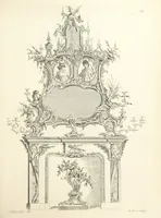 An illustration from Old English and French ornaments; comprising 244 Designs ... by Chippendale, I. Jones, Johnson, Lock, and Pether ... Collected and republished by J. W (1858)