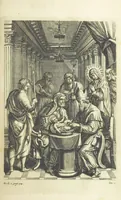 An illustration from The Life of Our Blessed Lord & Saviour Jesus Christ. An heroic poem ... Illustrated by necessary notes ... also a prefatory discourse concerning heroic poetry. With sixty copper-plates [by William Faithorne (1693)