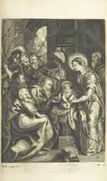 An illustration from The Life of Our Blessed Lord & Saviour Jesus Christ. An heroic poem ... Illustrated by necessary notes ... also a prefatory discourse concerning heroic poetry. With sixty copper-plates [by William Faithorne (1693)
