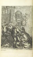 An illustration from The Life of Our Blessed Lord & Saviour Jesus Christ. An heroic poem ... Illustrated by necessary notes ... also a prefatory discourse concerning heroic poetry. With sixty copper-plates [by William Faithorne (1693)