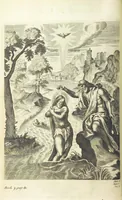 An illustration from The Life of Our Blessed Lord & Saviour Jesus Christ. An heroic poem ... Illustrated by necessary notes ... also a prefatory discourse concerning heroic poetry. With sixty copper-plates [by William Faithorne (1693)