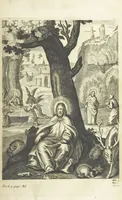 An illustration from The Life of Our Blessed Lord & Saviour Jesus Christ. An heroic poem ... Illustrated by necessary notes ... also a prefatory discourse concerning heroic poetry. With sixty copper-plates [by William Faithorne (1693)