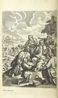 An illustration from The Life of Our Blessed Lord & Saviour Jesus Christ. An heroic poem ... Illustrated by necessary notes ... also a prefatory discourse concerning heroic poetry. With sixty copper-plates [by William Faithorne (1693)