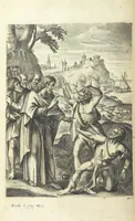 An illustration from The Life of Our Blessed Lord & Saviour Jesus Christ. An heroic poem ... Illustrated by necessary notes ... also a prefatory discourse concerning heroic poetry. With sixty copper-plates [by William Faithorne (1693)