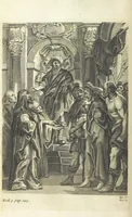 An illustration from The Life of Our Blessed Lord & Saviour Jesus Christ. An heroic poem ... Illustrated by necessary notes ... also a prefatory discourse concerning heroic poetry. With sixty copper-plates [by William Faithorne (1693)