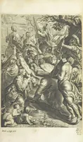 An illustration from The Life of Our Blessed Lord & Saviour Jesus Christ. An heroic poem ... Illustrated by necessary notes ... also a prefatory discourse concerning heroic poetry. With sixty copper-plates [by William Faithorne (1693)
