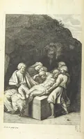 An illustration from The Life of Our Blessed Lord & Saviour Jesus Christ. An heroic poem ... Illustrated by necessary notes ... also a prefatory discourse concerning heroic poetry. With sixty copper-plates [by William Faithorne (1693)