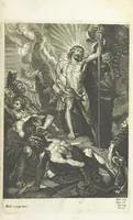 An illustration from The Life of Our Blessed Lord & Saviour Jesus Christ. An heroic poem ... Illustrated by necessary notes ... also a prefatory discourse concerning heroic poetry. With sixty copper-plates [by William Faithorne (1693)