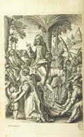 An illustration from The Life of Our Blessed Lord & Saviour Jesus Christ. An heroic poem ... Illustrated by necessary notes ... also a prefatory discourse concerning heroic poetry. With sixty copper-plates [by William Faithorne (1693)