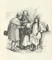 An illustration from The Veiled Hand, a novel of the sixties, the seventies, and the eighties, etc (1892)